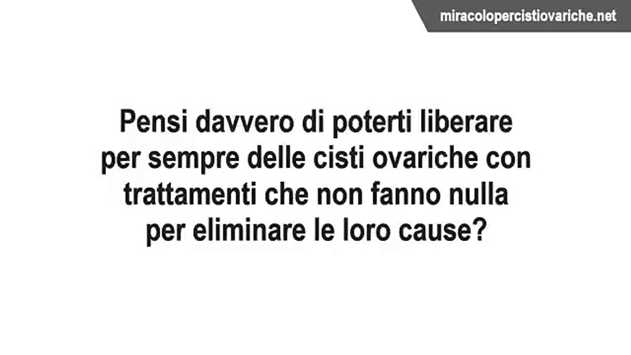 Miracolo Per Cisti Ovariche PDF Download, Carol Foster