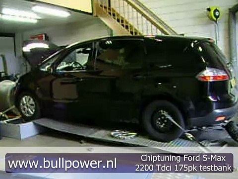 Chiptuning Ford S-max 2200 Tdci 175pk testbank Bullpower