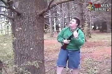 Un chasseur pas très habile... FAIL ridicule