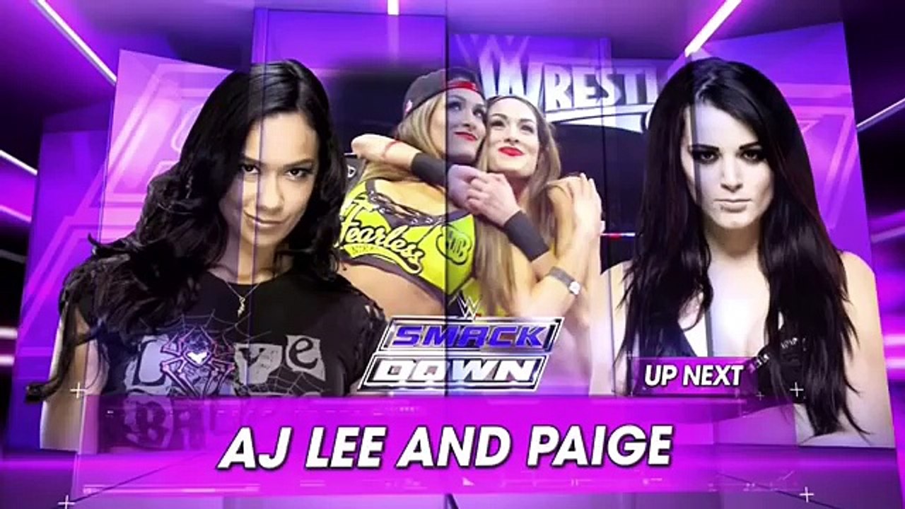 WWE SmackDown! 03.26.15 Paige, AJ Lee & The Bella Twins Segment (720p)