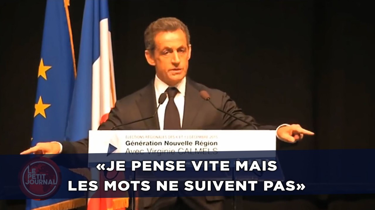 «Je pense vite mais les mots ne suivent pas», assure Nicolas Sarkozy