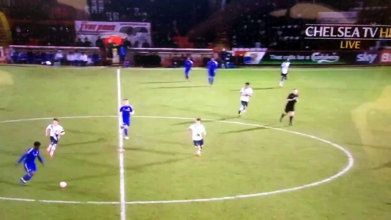 Ola Aina Fantastic Halfway Line Goal - Tottenham 2-5 Chelsea 28.01.2016 [ U21 EPL ] HD