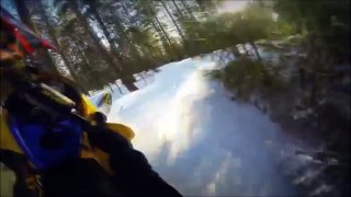 INSANE and funny snowmobile crash compilation!