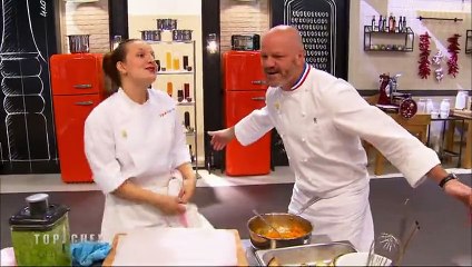 Une candiate embrouille Philippe Etchebest - Top Chef - 25/01/2016 - M6