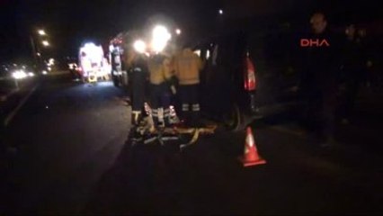 Tekirdağ - Kamyona Çarpan Araç Sürücüsü Yaralandı