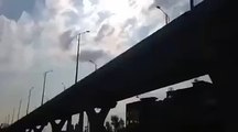 Lahore Metro Bridge Shaking During Earthquake in pakistan 2015