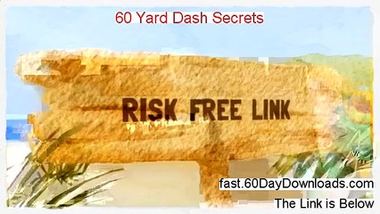 60 Yard Dash Secrets - 60 Yard Dash Secrets Book