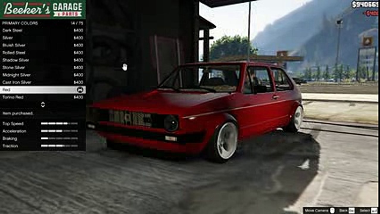 GTA 5 - Volkswagen GOLF MK1 MOD - video Dailymotion