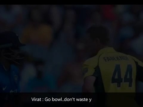 Virat Kohli vs James Faulkner fight best sledging in cricket
