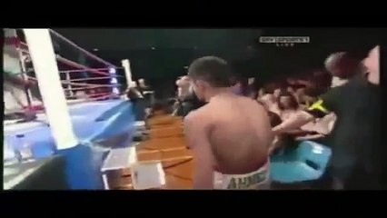 Cocky boxer knocked out