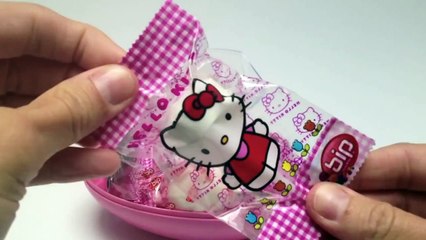 Hello Kitty Surprise Egg Unwrapping. Huevo sorpresa Hello Kitty. Toys Review,