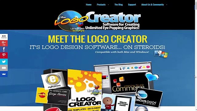 MEET THE LOGO CREATOR IT'S LOGO DESIGN SOFTWARE.