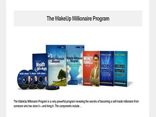 Wakeup Millionaire - New Self Improvement & Wealth Creation Product