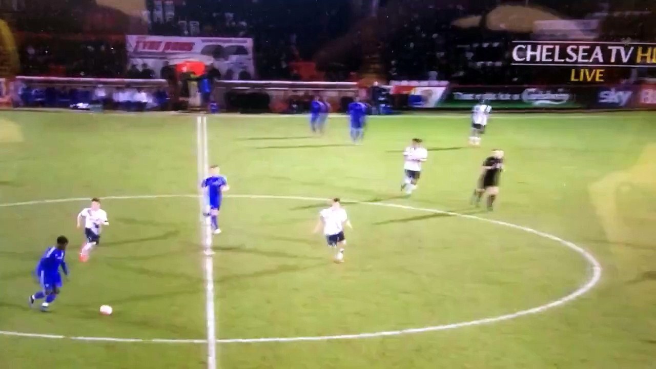 Ola Aina Fantastic Halfway Line Goal - Tottenham 2-5 Chelsea 28.01.2016 [U21]