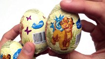 3 Lion King Surprise Chocolate Egg Unwrapping toys - kidstvsongs