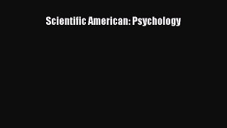 [PDF Download] Scientific American: Psychology [Read] Online