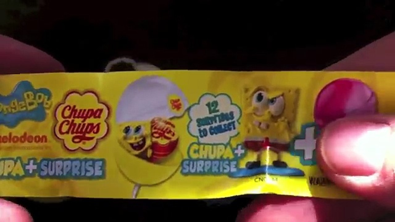 Spongebob Chupa chups surprise ball unboxing Lollipops - kidstvsongs