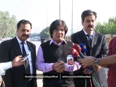 Rauf Siddiqui Talking to Media After Hearing in ATC in Dr. Asim Hussain's Case and Hearing Against 23 False FIR Case...