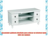 Premier Housewares - Mueble para televisi?n (46 x 90 x 40 cm) color blanco - chic