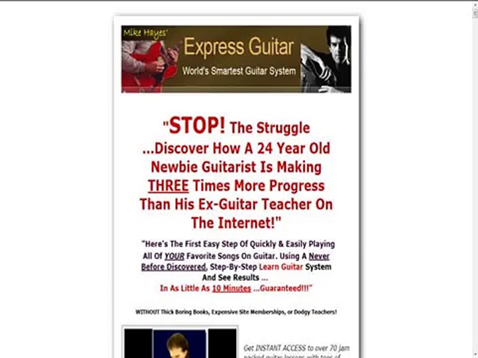 Express Guitar - Learn Guitar Product New Site! Big Earnings! Click HERE TO Download