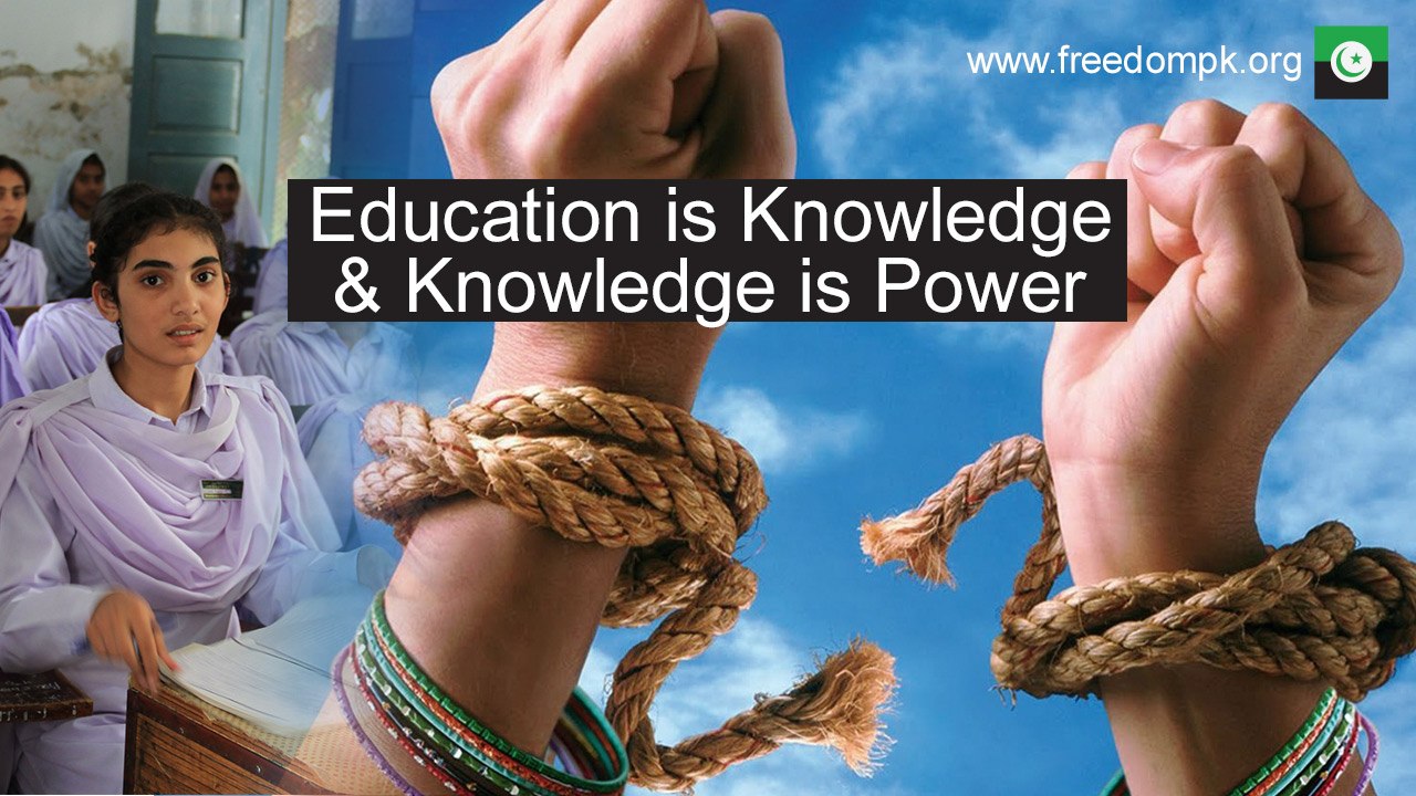 Gov provided education is a basic right of every child in Pakistan and PFM is committed to providing that education.