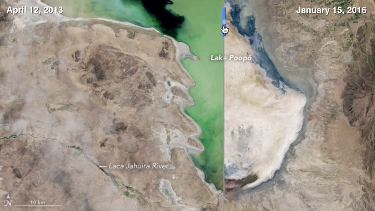 Global Warming results to Dry up Lake In three years