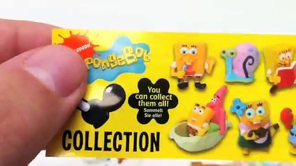 SpongeBob Eggscellent Kinder Surprise Chocolate bunny Eggs Unboxing gift toy
