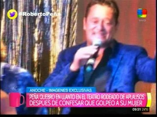 Después de la denuncia, subió a escena R Peña