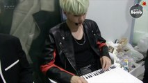 [BANGTAN BOMB] Jimin drawing a piano for SUGA ENG SUBS