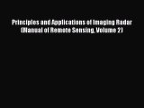 [PDF Download] Principles and Applications of Imaging Radar (Manual of Remote Sensing Volume