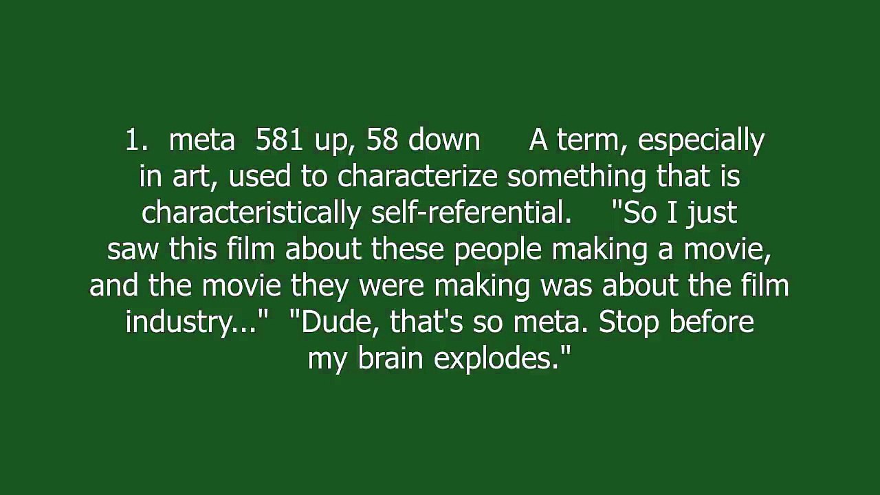 meta meaning and pronunciation