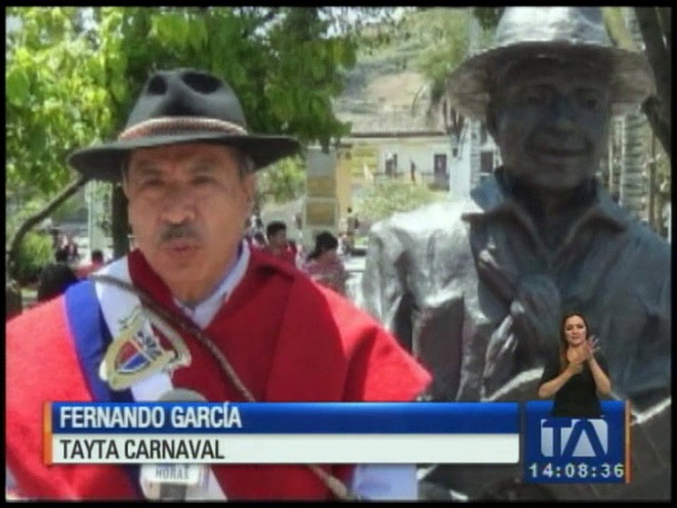 Inician Carnavales de Guaranda con el nombramiento del "Taita Carnaval"
