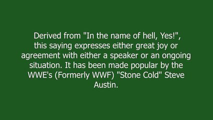 Hell Yeah meaning and pronunciation