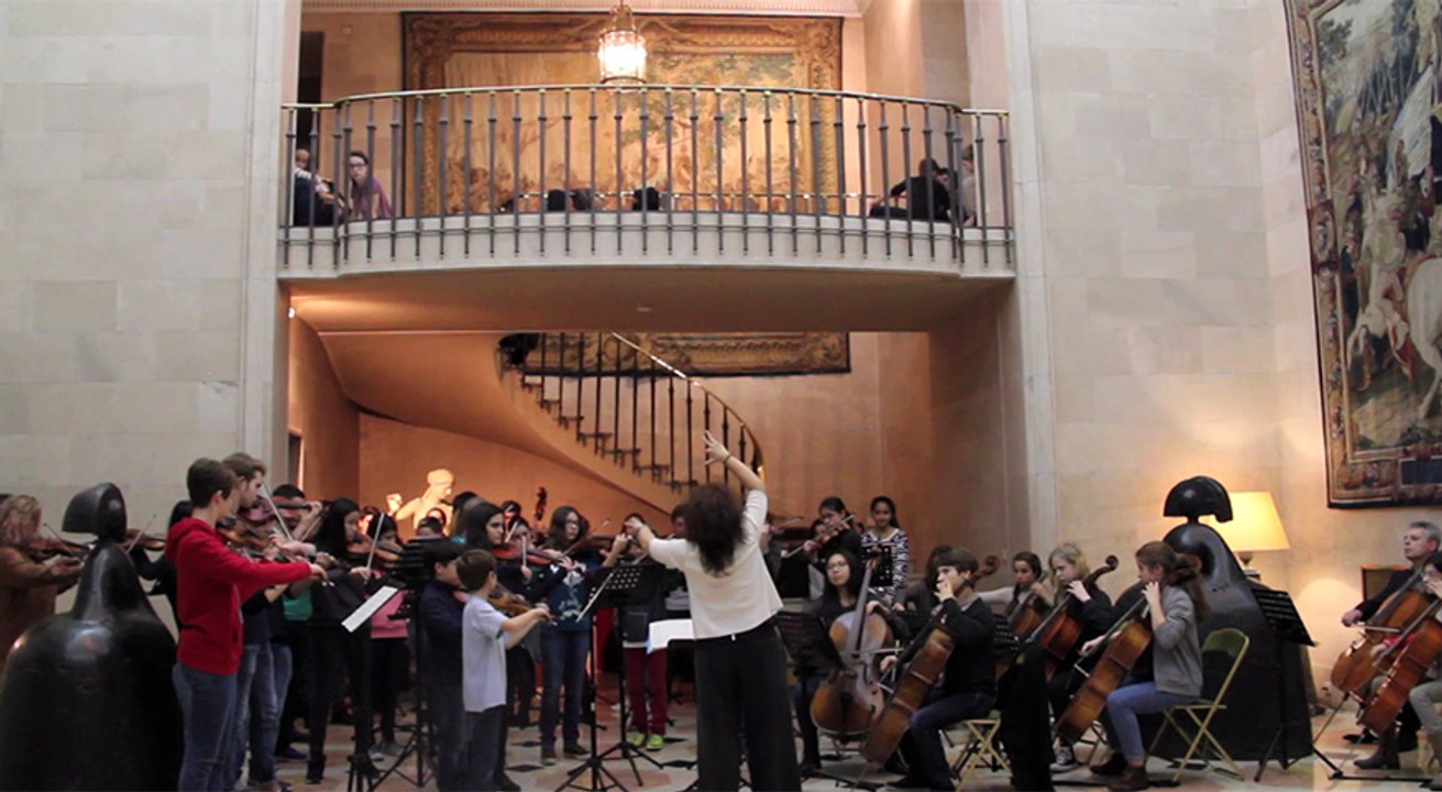 Répétition générale de l’Orchestre des lycées français du monde et du chœur de Marcoussis à Madrid
