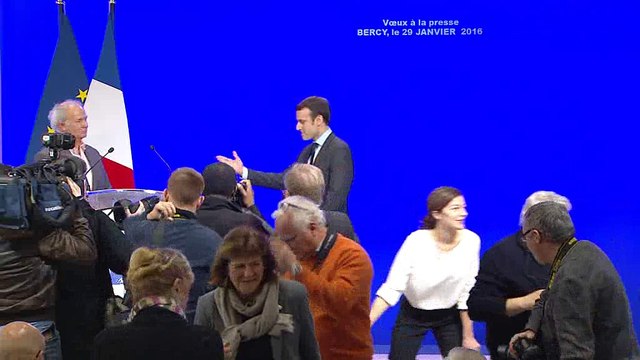 Archive - Voeux d'Emmanuel Macron à la presse