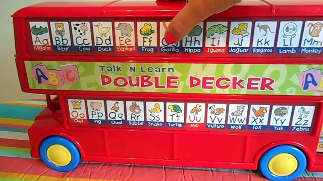 RETRO VTECH RED DOUBLE DECKER LONDON BUS TO LEARN ENGLISH PHONICS + EDUCATIONAL GAMES