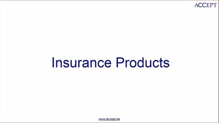 Various Insurance Products by an Insurance Company in Sweden