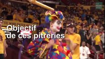 La danse torse nu de Michael Phelps durant un match de basket