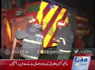 Fire erupts at a petrol agency in Harbanspura