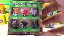 Minecraft Grass Series 1 Blind Box Mini Figures Unboxing and PlayDoh Surprise Egg Toy Opening