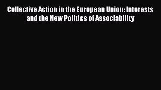Collective Action in the European Union: Interests and the New Politics of Associability  Read
