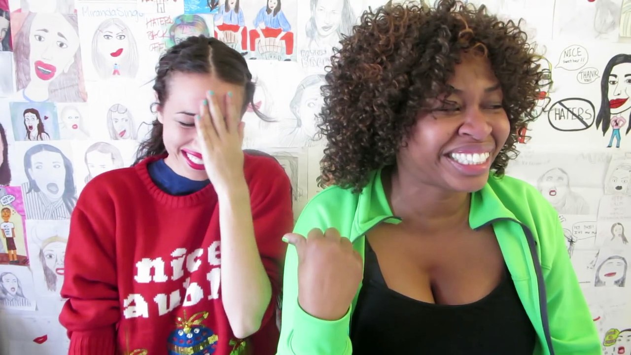 GloZell and Miranda BLOOPERS!   Vlogmas Day 19