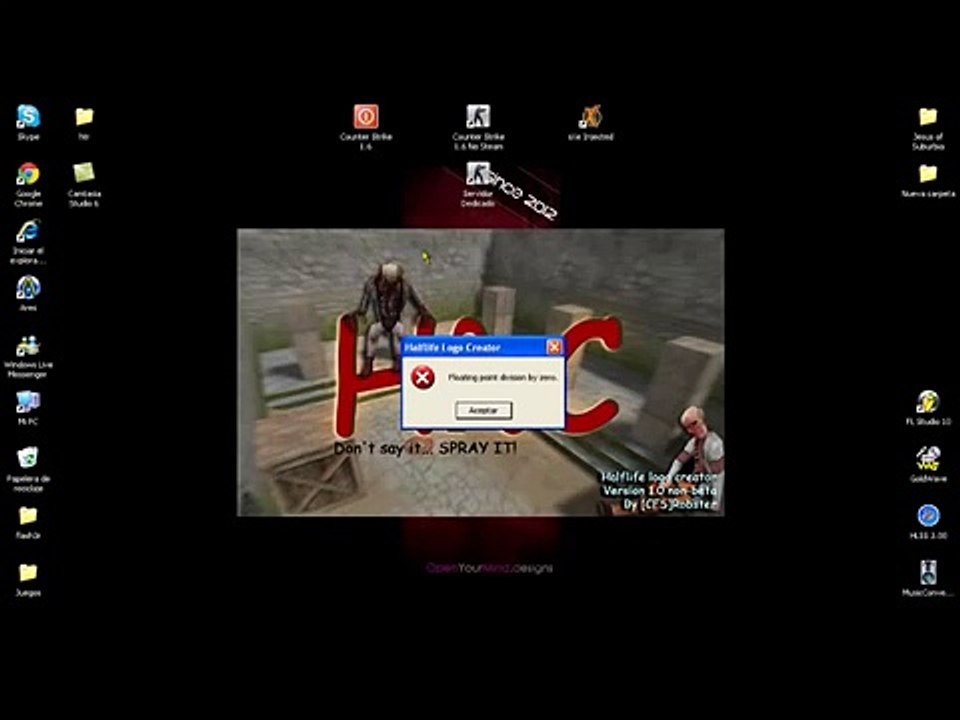 Como usar el Half Life Logo Creator