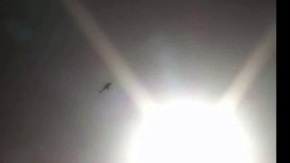 Syria War.Sortie of the Russian MI-24 helicopters in Syria.Direct hit.