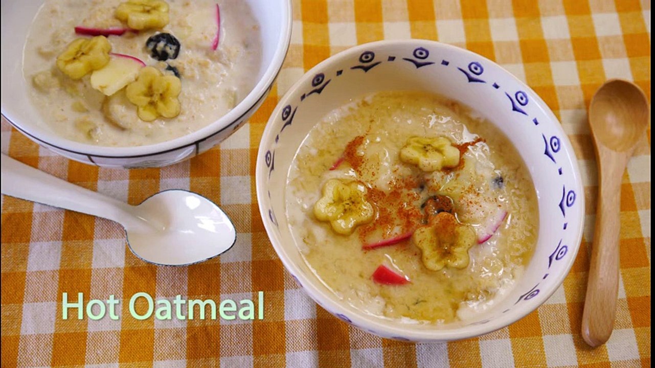 Hot Oatmeal ホットオートミール Hot Cereal ホットシリアル 電子レンジメニュー