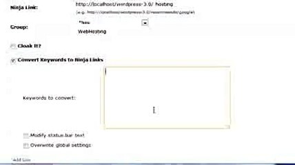 MaxBlogPress Ninja Affiliate Wordpress Affiliate Link Management Plugin 75