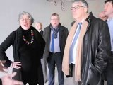 Visite du chantier du futur musée départemental du verre de Sars-Poteries