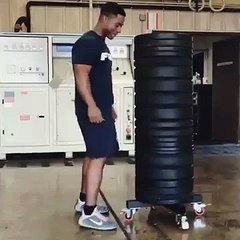 Guy jumps really, REALLY high