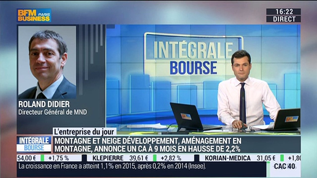 MND: "Nous avons connu une belle croissance et celle-ci va se poursuivre sur le 4ème trimestre", Roland Didier - 29/01