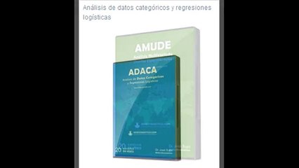 La colección completa de BIOESTADISTICO esta compuesta por 12 cursos.